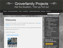 Tablet Screenshot of groverfamily.org